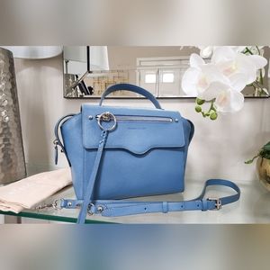 Rebecca Minkoff Gabby leather satchel in cement